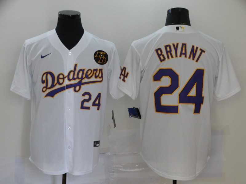 Dodgers 24 Kobe Bryant White 2020 Nike KB Cool Base Jerseys,We sell and wholesale Dodgers 24 Kobe Bryant White 2020 Nike KB Cool Base Jerseys on line form chian!